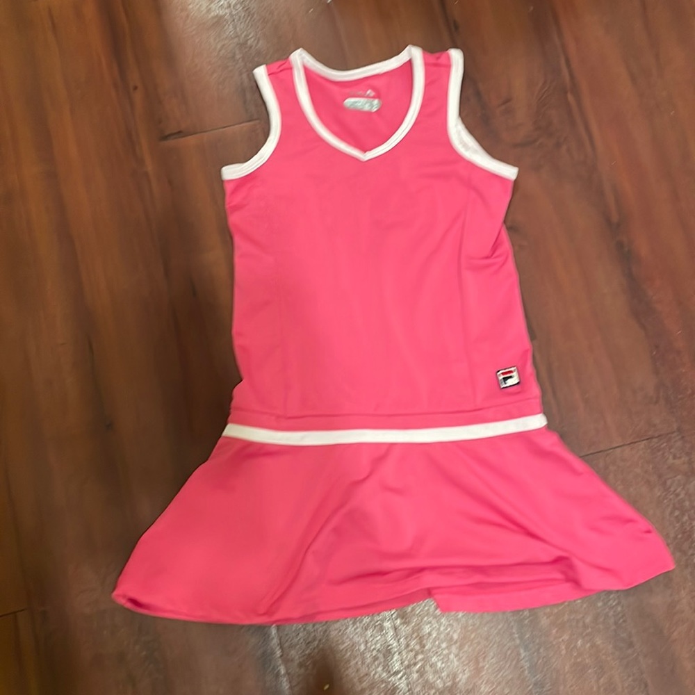 Girls Pink Fila Dress Sz 4-5